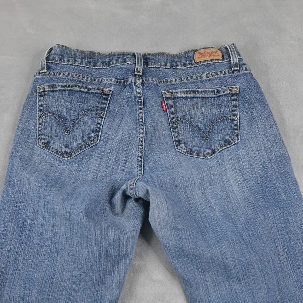 Levi's 529 Jeans Womens 31x30 (29x28 Actual) Curvy Bootcut Blue Denim